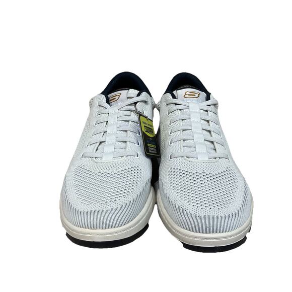 SKECHERS Corliss Dorset White Relaxed Fit Sneaker Shoe Men's size 10.5 New Box - Picture 7 of 9
